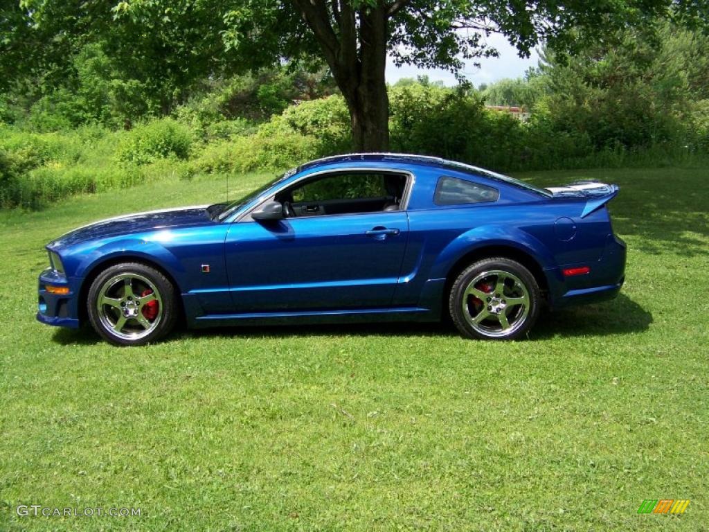 2006 Mustang Roush Stage 1 Coupe - Vista Blue Metallic / Dark Charcoal photo #8