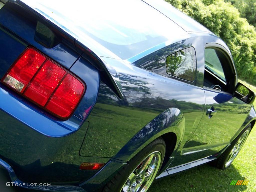 2006 Mustang Roush Stage 1 Coupe - Vista Blue Metallic / Dark Charcoal photo #15