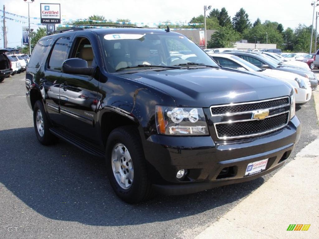 2010 Tahoe LT 4x4 - Black / Light Cashmere/Dark Cashmere photo #3