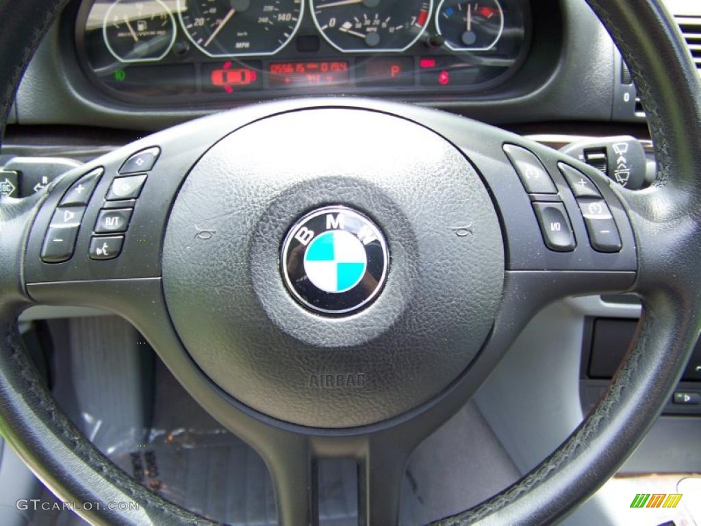 2004 3 Series 330i Coupe - Black Sapphire Metallic / Grey photo #25