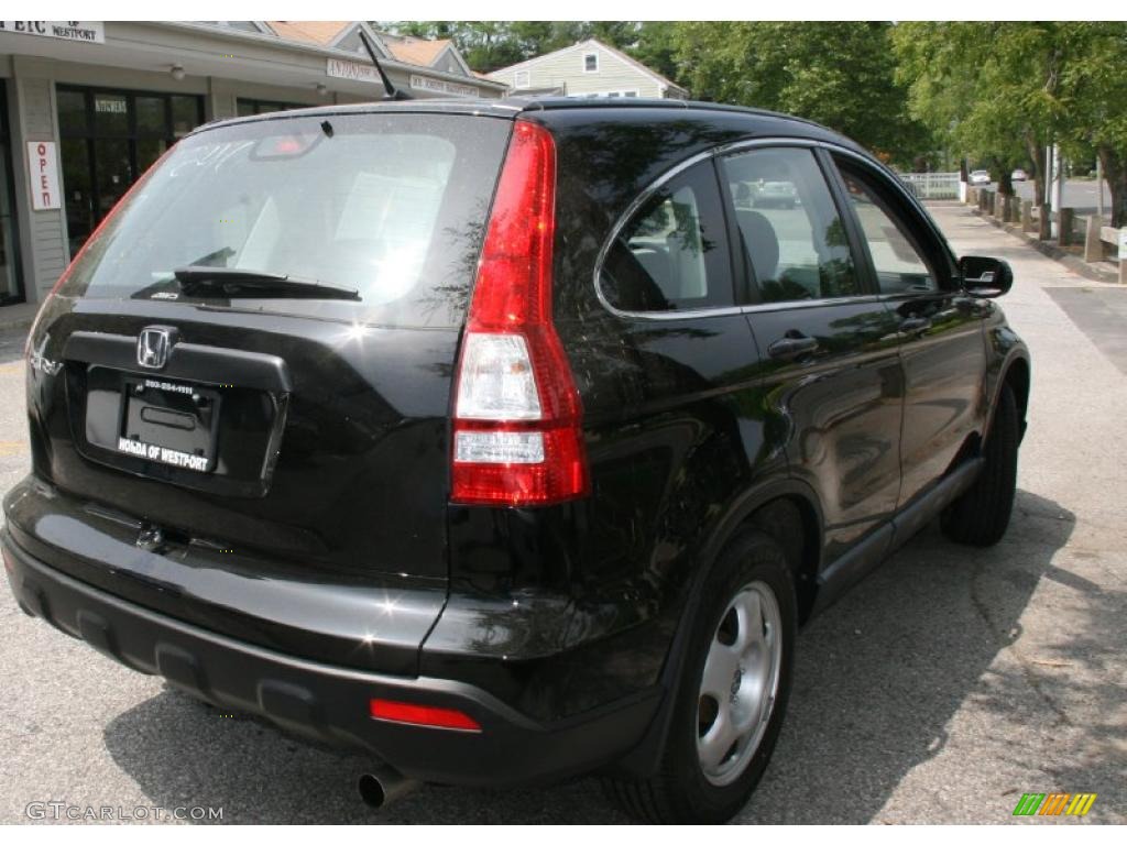 2008 CR-V LX 4WD - Nighthawk Black Pearl / Black photo #5