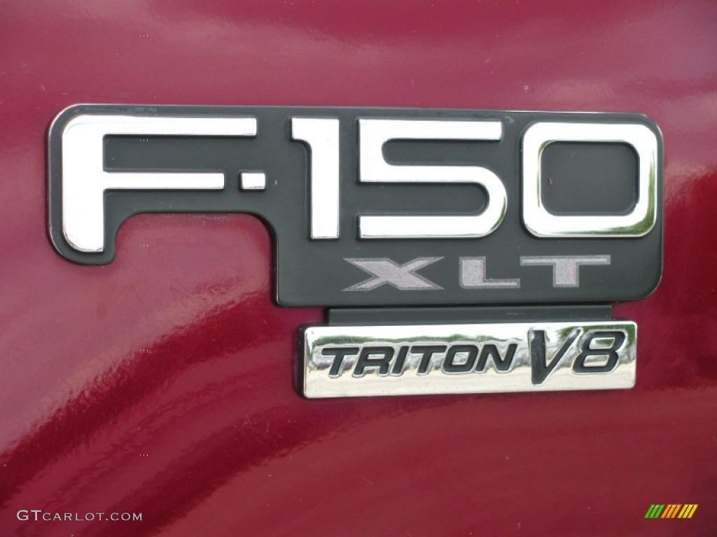 1999 F150 XLT Regular Cab 4x4 - Dark Toreador Red Metallic / Dark Graphite photo #10