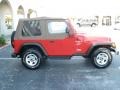 1999 Flame Red Jeep Wrangler Sport 4x4  photo #6