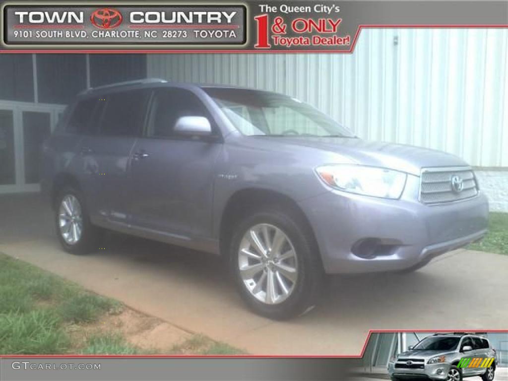 2009 Highlander Hybrid 4WD - Iced Amethyst Mica / Ash photo #1