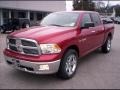 2010 Inferno Red Crystal Pearl Dodge Ram 1500 Big Horn Crew Cab 4x4  photo #1