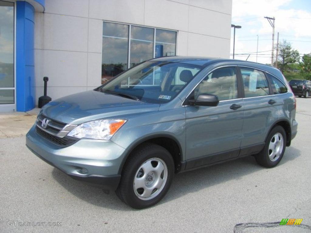 2010 CR-V LX AWD - Opal Sage Metallic / Ivory photo #2