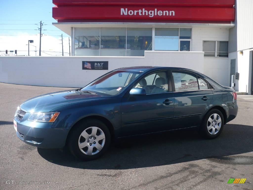 2008 Sonata GLS - Aquamarine Blue / Beige photo #1