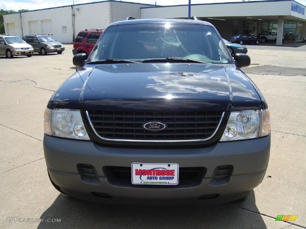 2002 Explorer XLS 4x4 - Black Clearcoat / Graphite photo #8