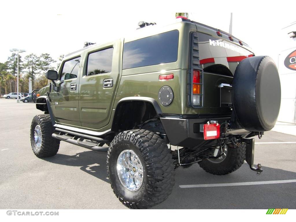 2003 H2 SUV - Sage Green Metallic / Wheat photo #6