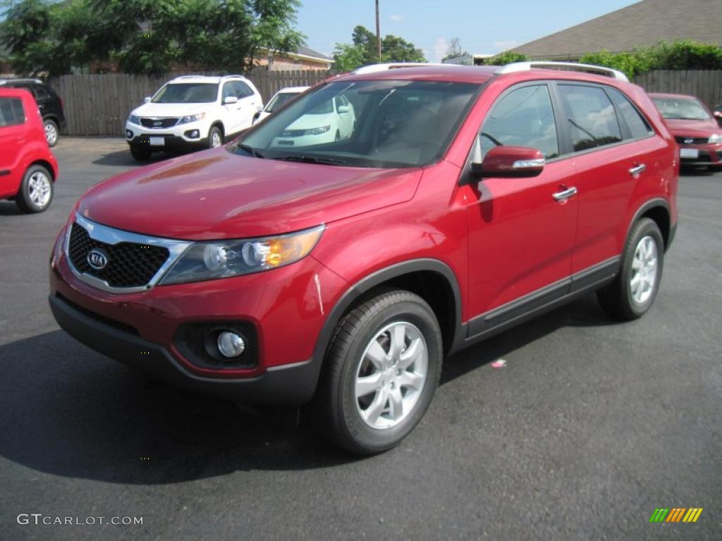 2011 Sorento LX - Spicy Red / Gray photo #1