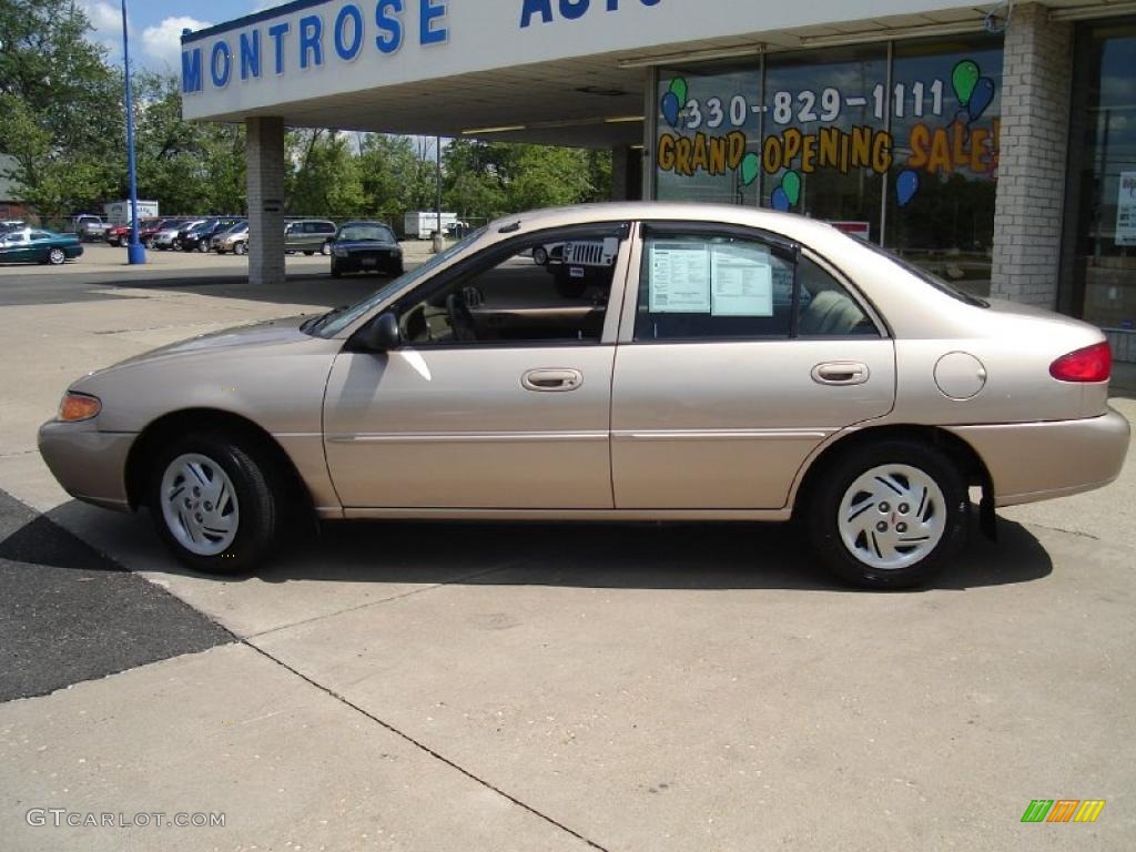 1998 Escort SE Sedan - Mocha Frost Metallic / Beige photo #2