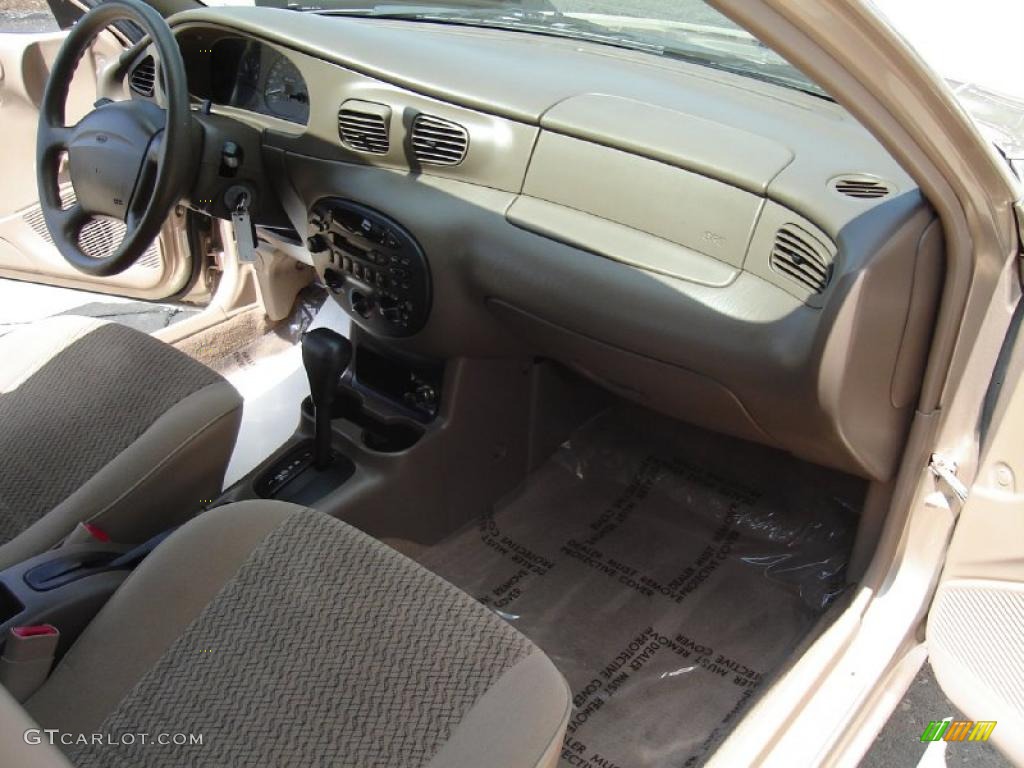 1998 Escort SE Sedan - Mocha Frost Metallic / Beige photo #14