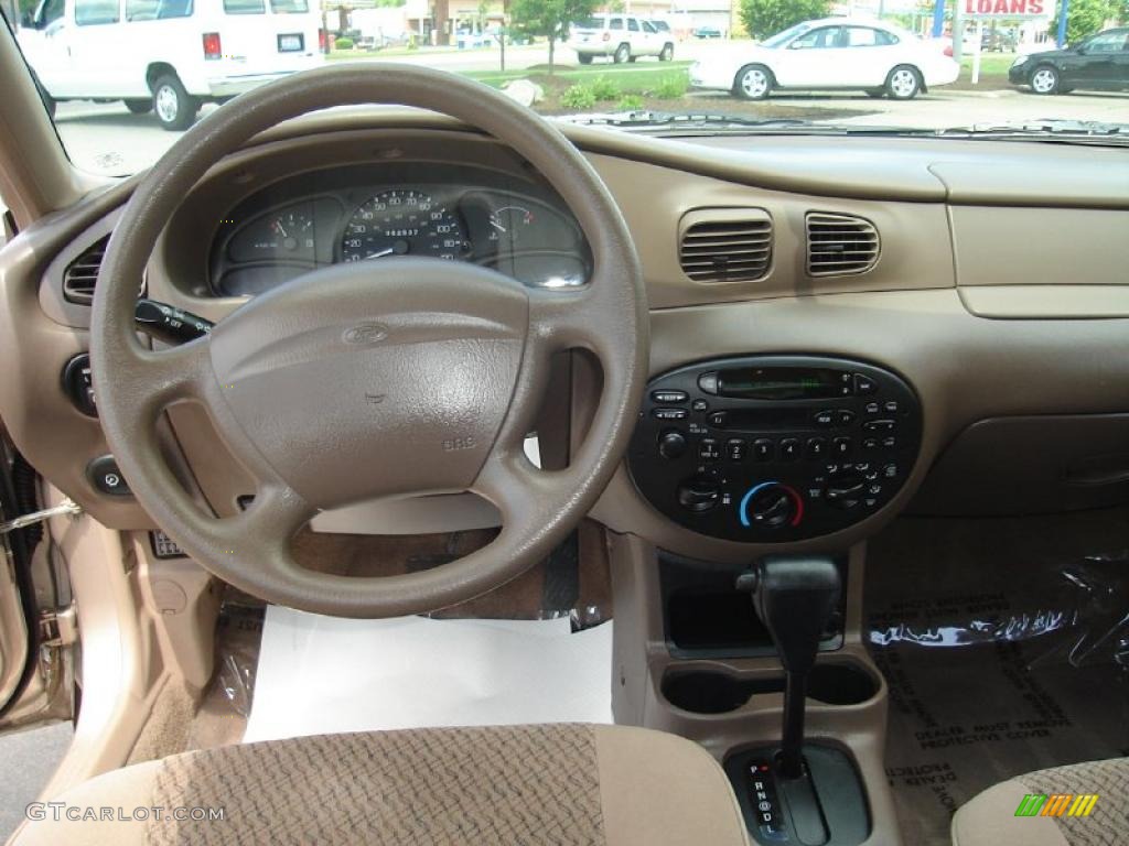 1998 Escort SE Sedan - Mocha Frost Metallic / Beige photo #20