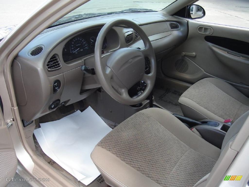 1998 Escort SE Sedan - Mocha Frost Metallic / Beige photo #22
