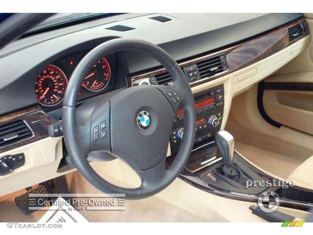 2007 3 Series 328xi Sedan - Montego Blue Metallic / Beige photo #15