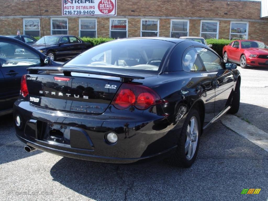 2005 Stratus R/T Coupe - Brilliant Black / Dark Slate Gray photo #4