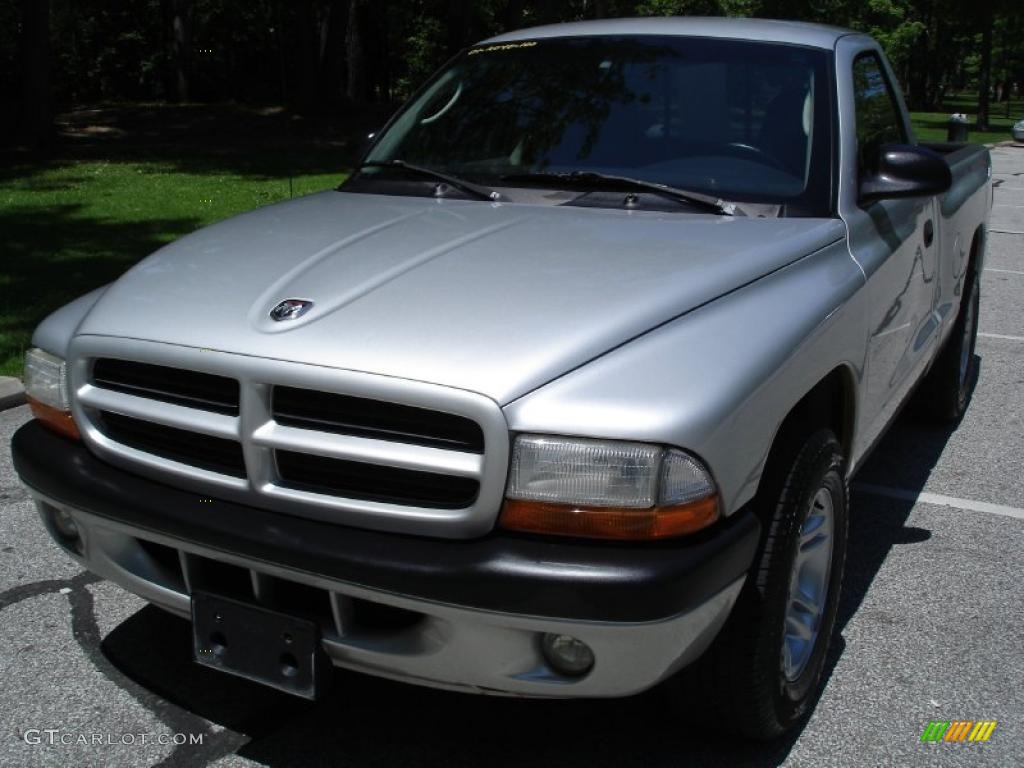 2001 Dakota Sport Regular Cab - Bright Silver Metallic / Dark Slate Gray photo #3