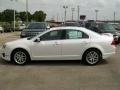 2010 White Platinum Tri-coat Metallic Ford Fusion SEL  photo #2