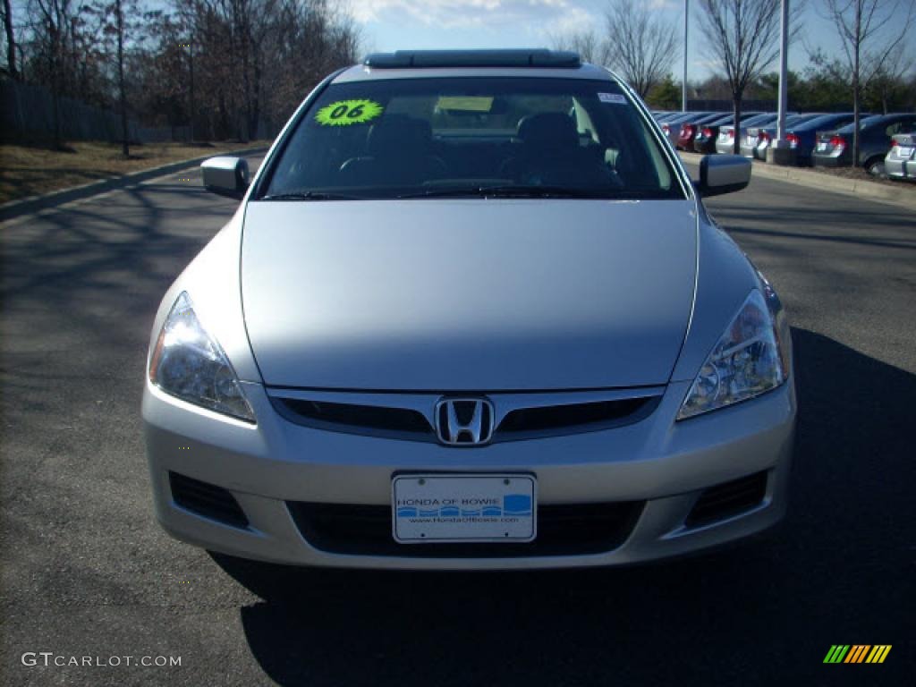 2006 Accord EX-L Sedan - Alabaster Silver Metallic / Black photo #8