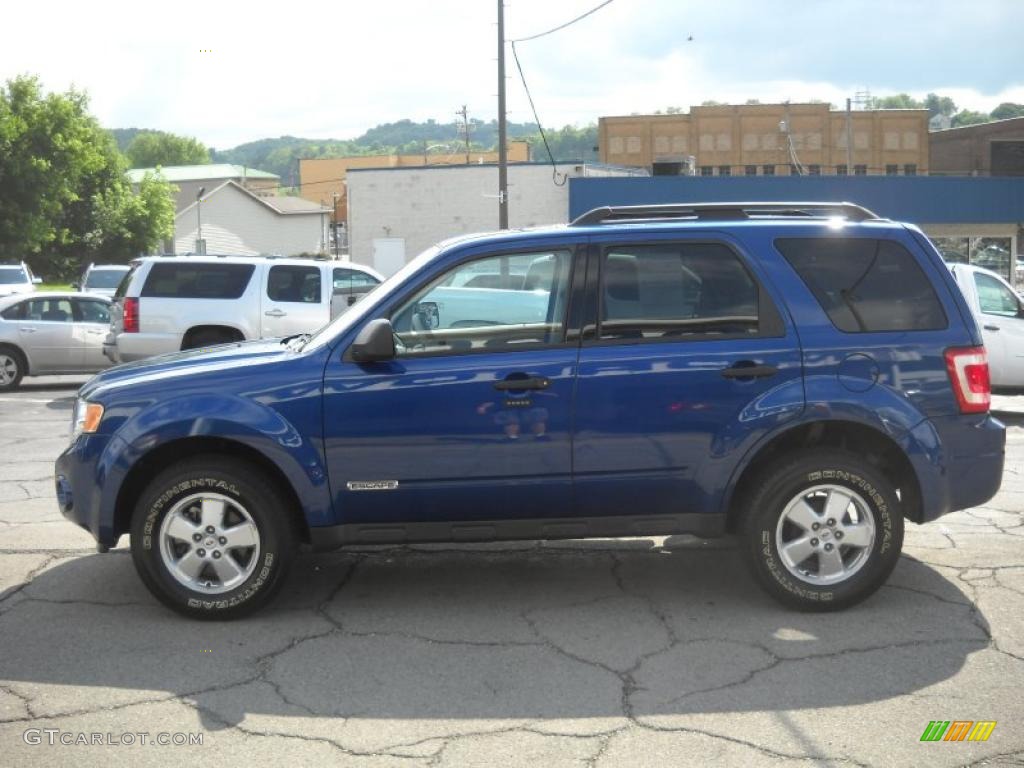 2008 Escape XLT 4WD - Vista Blue Metallic / Stone photo #5