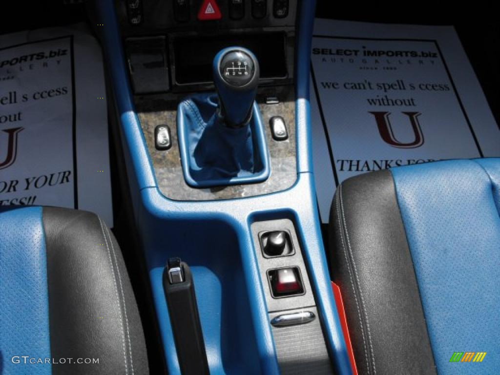 2002 SLK 320 Roadster - Alabaster White / Marlin Blue photo #13