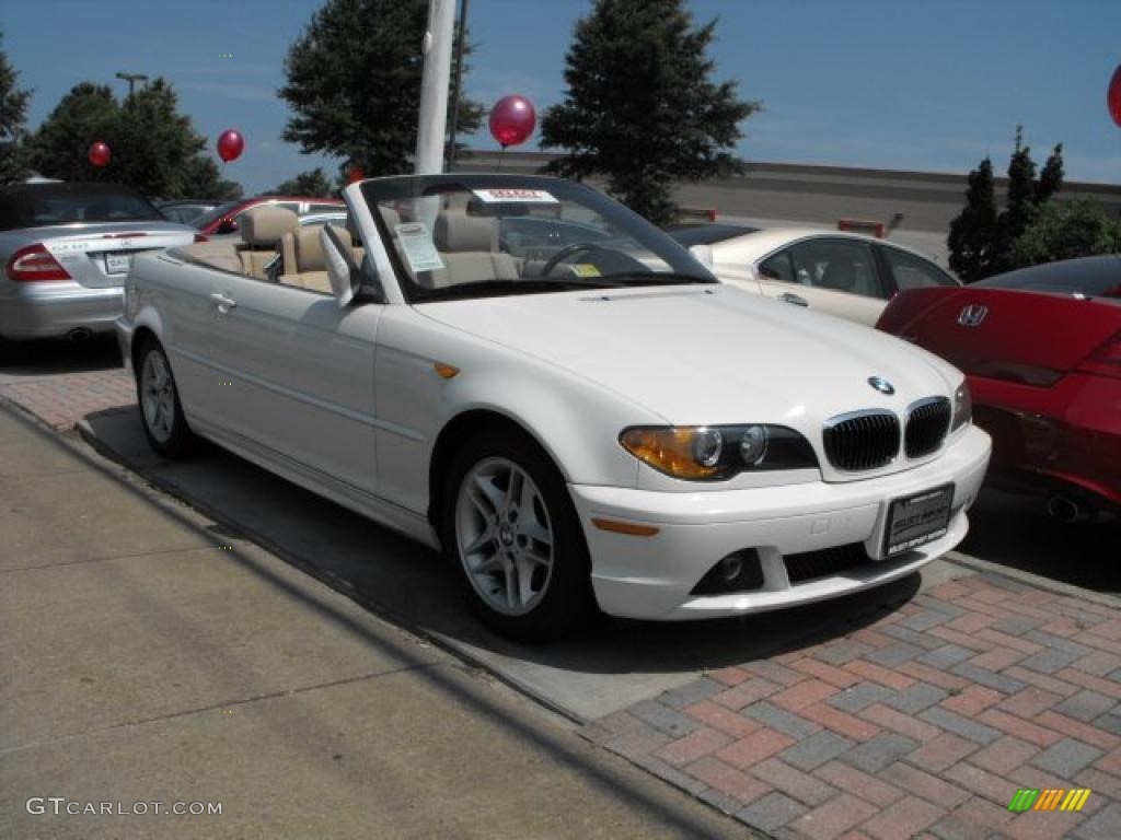 2004 3 Series 325i Convertible - Alpine White / Sand photo #1