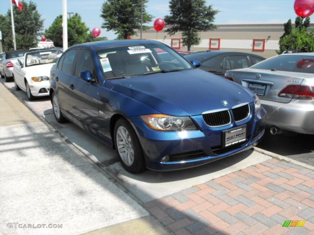 2007 3 Series 328i Sedan - Montego Blue Metallic / Grey photo #2