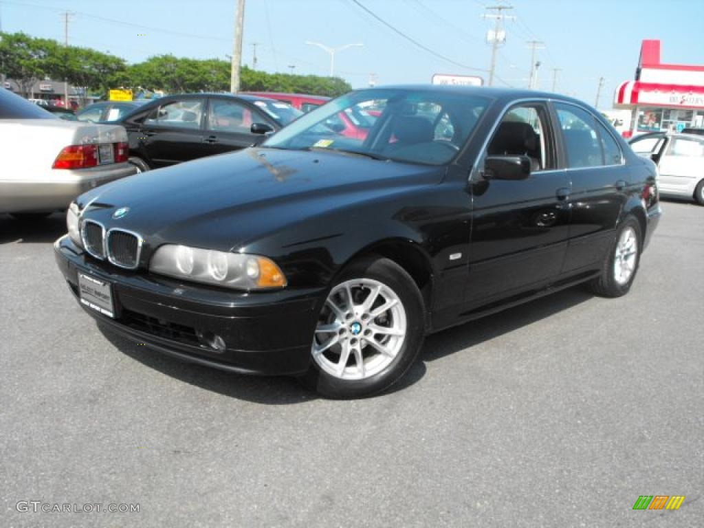 2003 5 Series 525i Sedan - Jet Black / Black photo #1