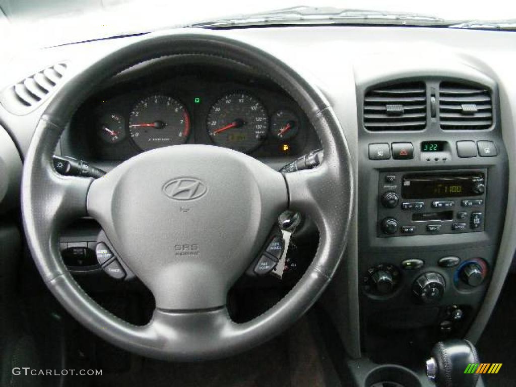 2004 Santa Fe GLS - Pewter / Gray photo #14