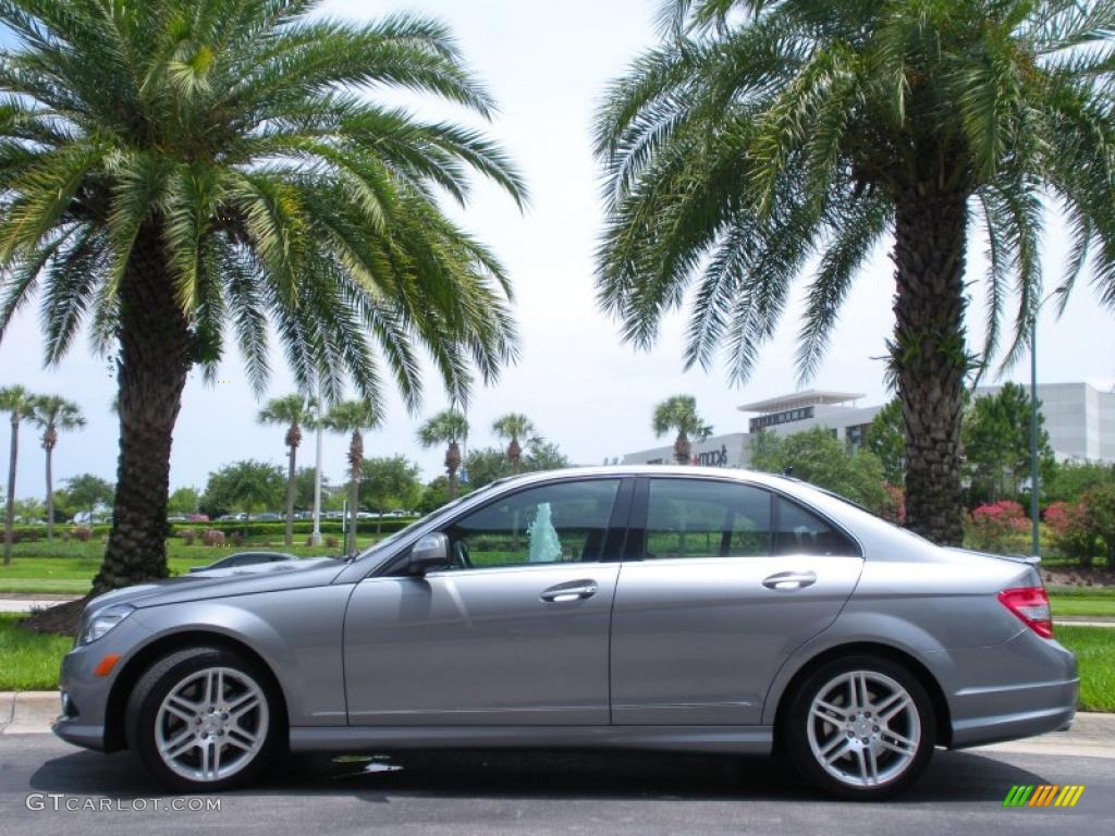 2008 C 350 Sport - Palladium Silver Metallic / Black photo #1