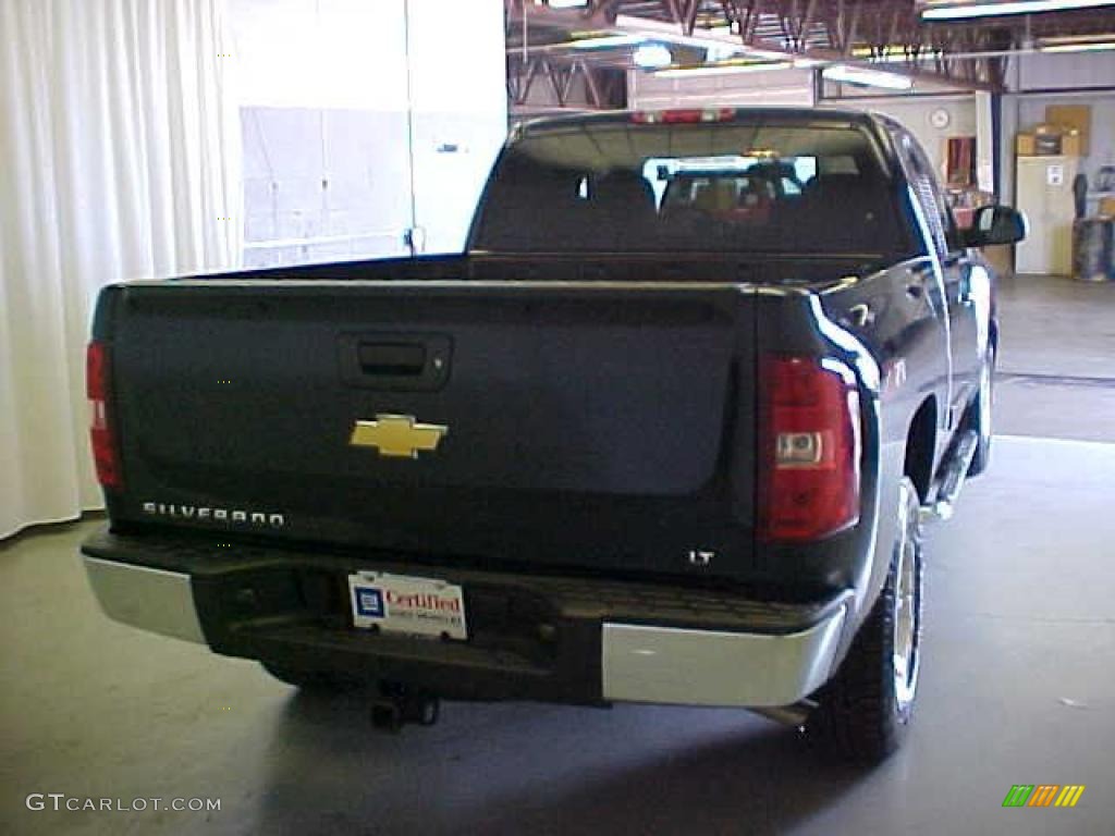 2008 Silverado 1500 LT Extended Cab - Dark Blue Metallic / Ebony photo #13