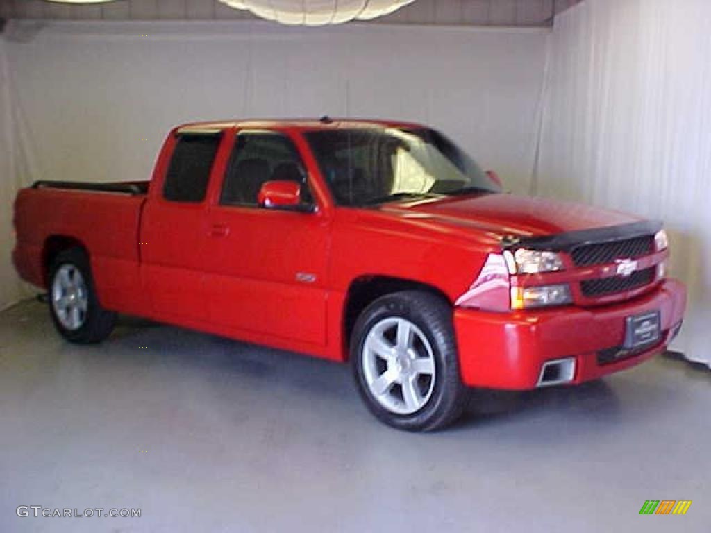 2003 Silverado 1500 SS Extended Cab AWD - Victory Red / Dark Charcoal photo #1