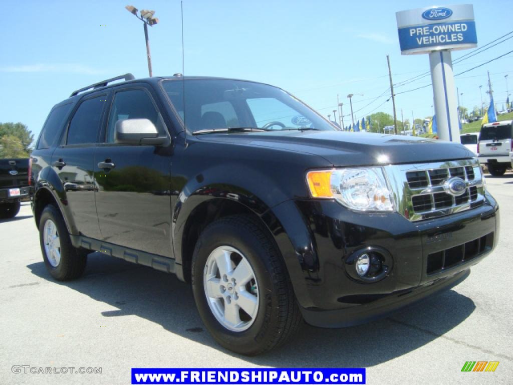 2009 Escape XLT V6 - Black Pearl Slate Metallic / Charcoal photo #15