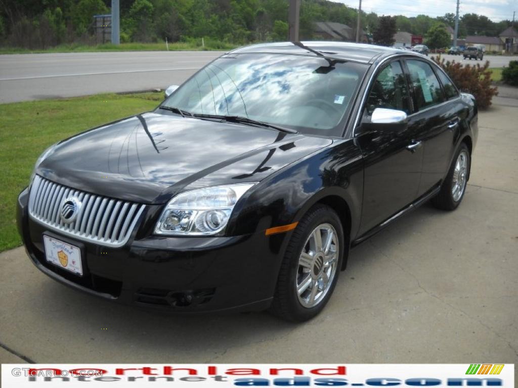 2009 Sable Premier Sedan - Tuxedo Black Metallic / Medium Dark Flint/Light Stone photo #12