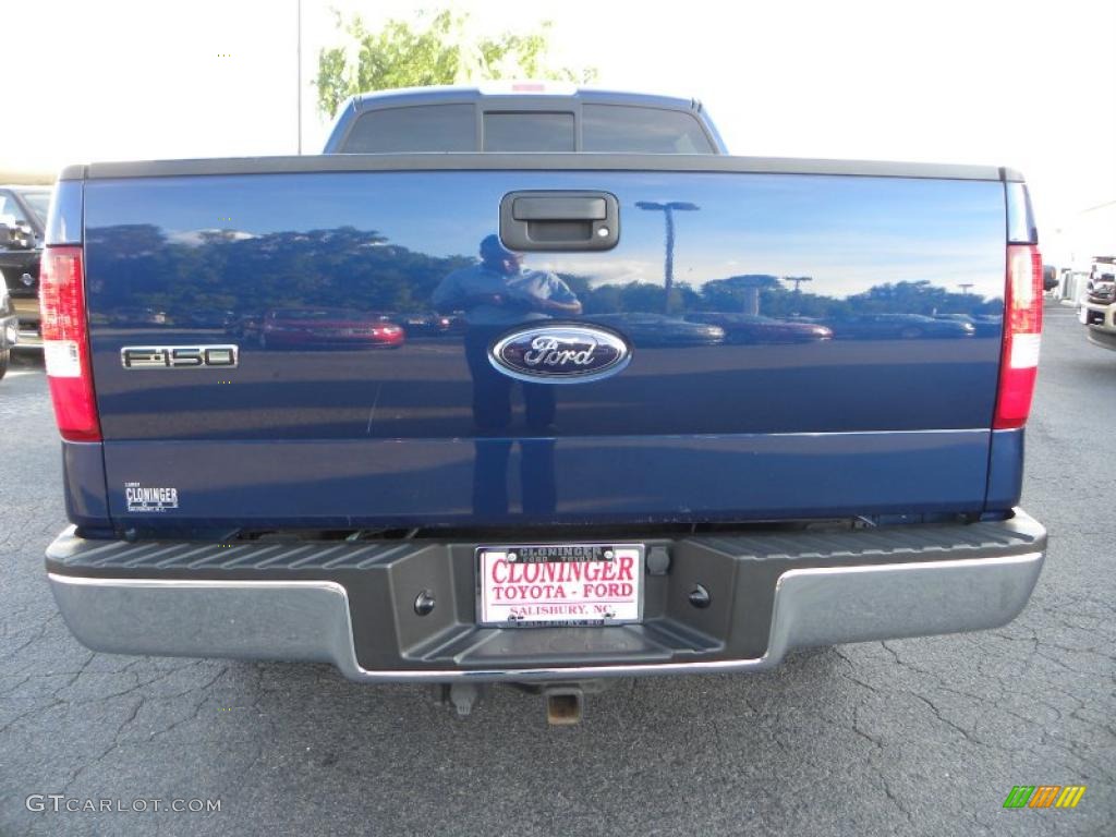 2007 F150 XLT SuperCrew - Dark Blue Pearl Metallic / Medium Flint photo #4