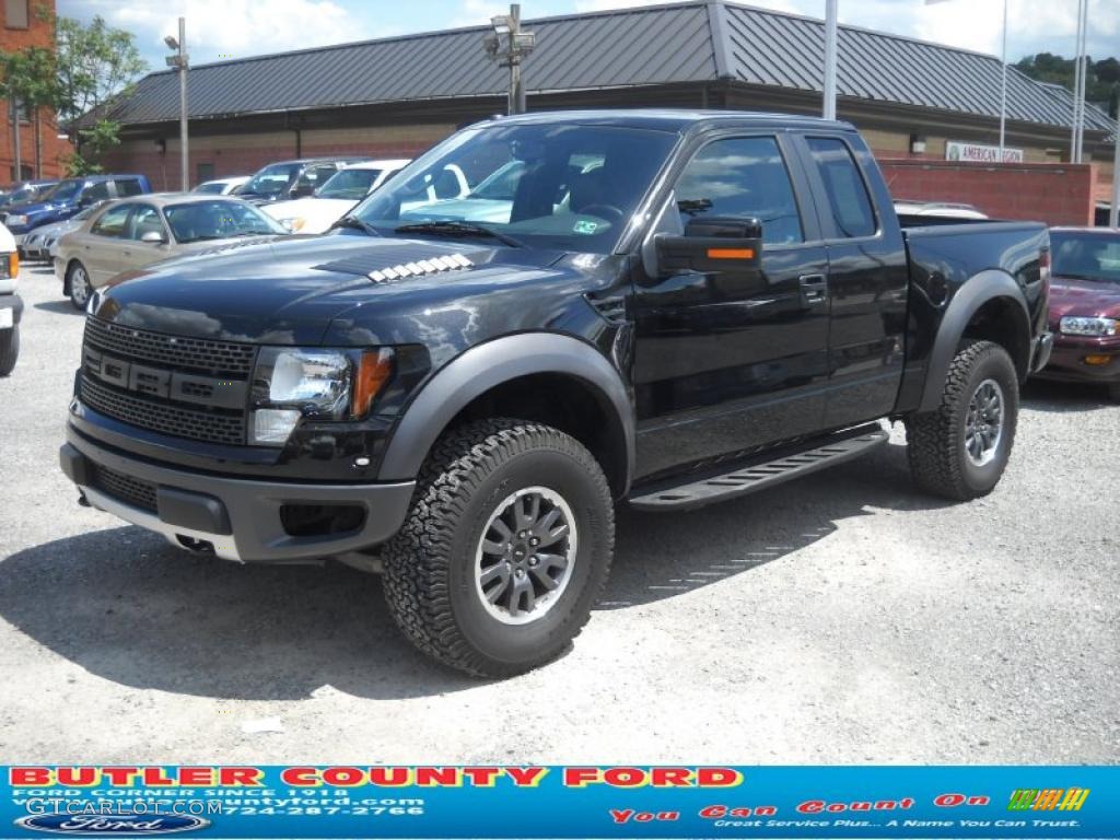 2010 F150 SVT Raptor SuperCab 4x4 - Tuxedo Black / Raptor Black/Orange photo #18