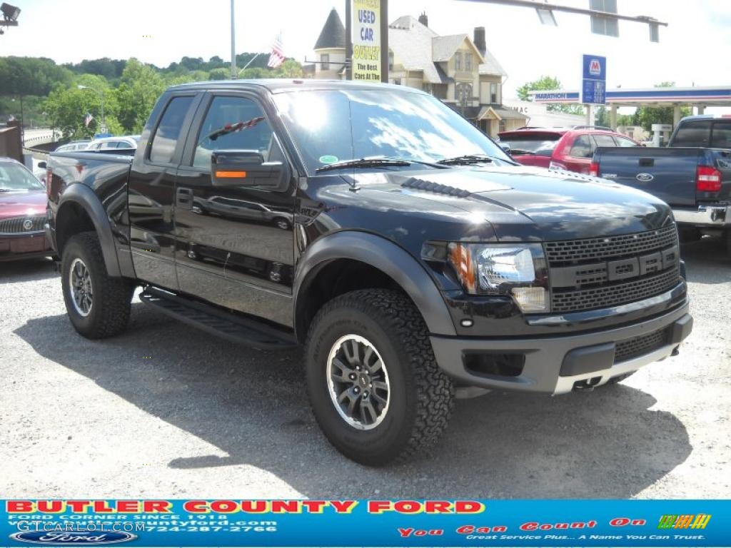 2010 F150 SVT Raptor SuperCab 4x4 - Tuxedo Black / Raptor Black/Orange photo #20