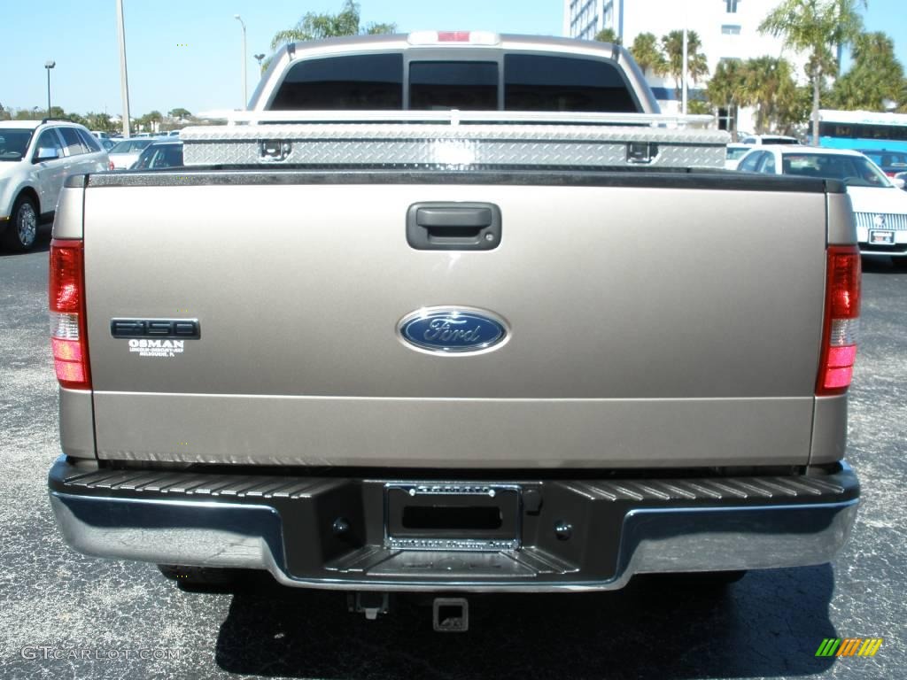 2005 F150 Lariat SuperCrew 4x4 - Arizona Beige Metallic / Tan photo #4