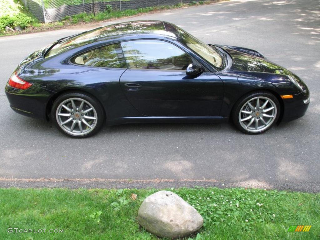 2007 911 Carrera Coupe - Midnight Blue Metallic / Sand Beige photo #7