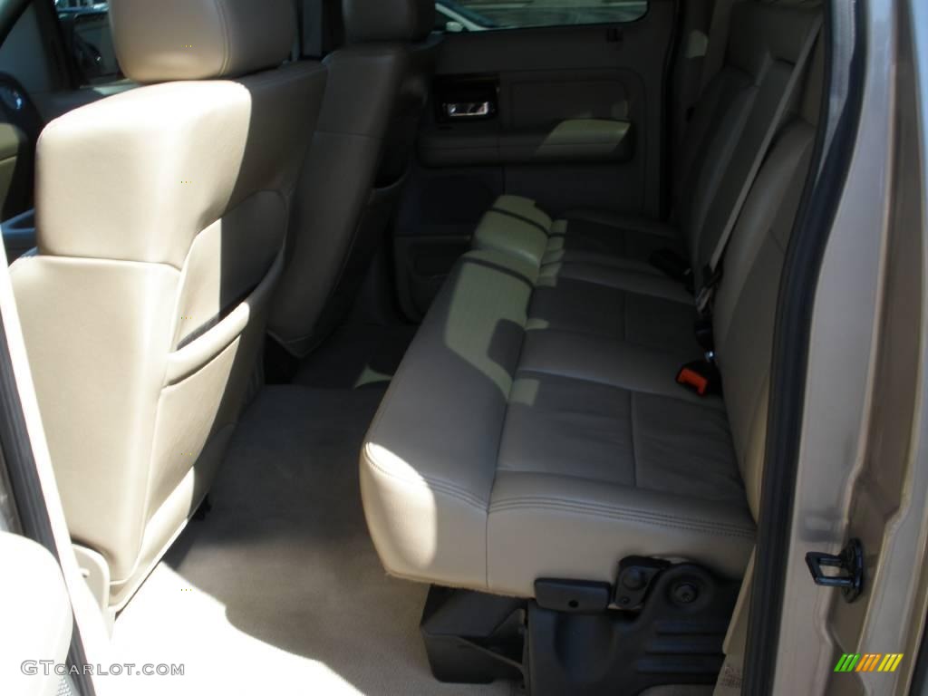 2005 F150 Lariat SuperCrew 4x4 - Arizona Beige Metallic / Tan photo #15