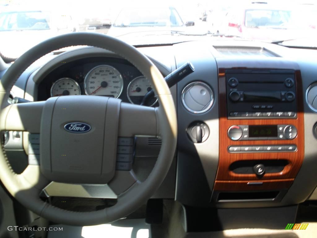2005 F150 Lariat SuperCrew 4x4 - Arizona Beige Metallic / Tan photo #21