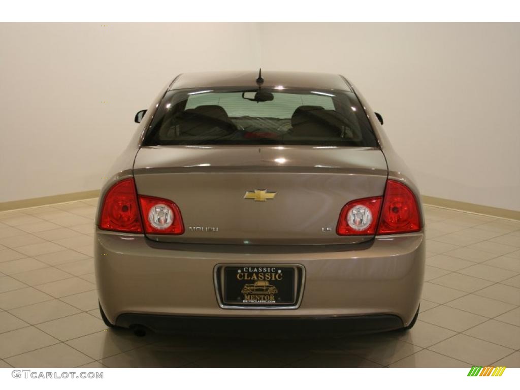 2008 Malibu LS Sedan - Amber Bronze Metallic / Cocoa/Cashmere Beige photo #6