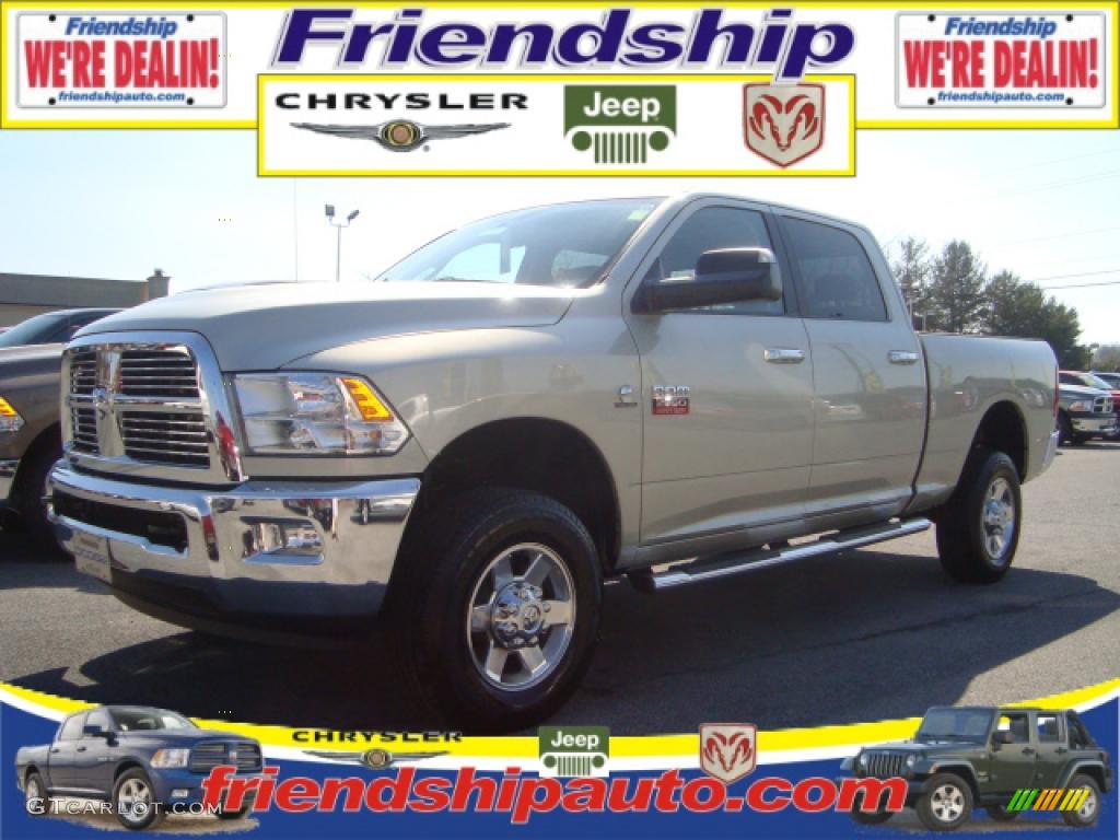 2010 Ram 2500 Big Horn Edition Crew Cab 4x4 - Light Graystone Pearl / Dark Slate/Medium Graystone photo #1