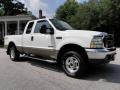 2003 Oxford White Ford F250 Super Duty Lariat SuperCab 4x4  photo #2