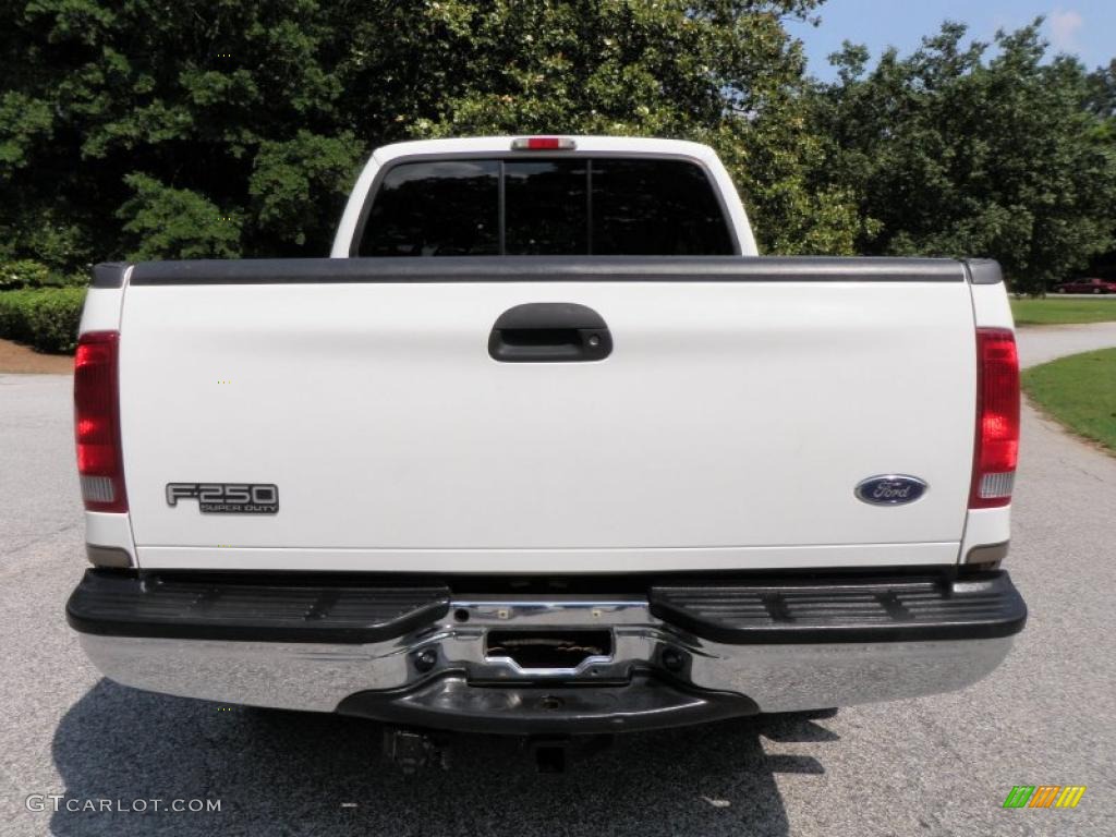 2003 F250 Super Duty Lariat SuperCab 4x4 - Oxford White / Medium Parchment Beige photo #6