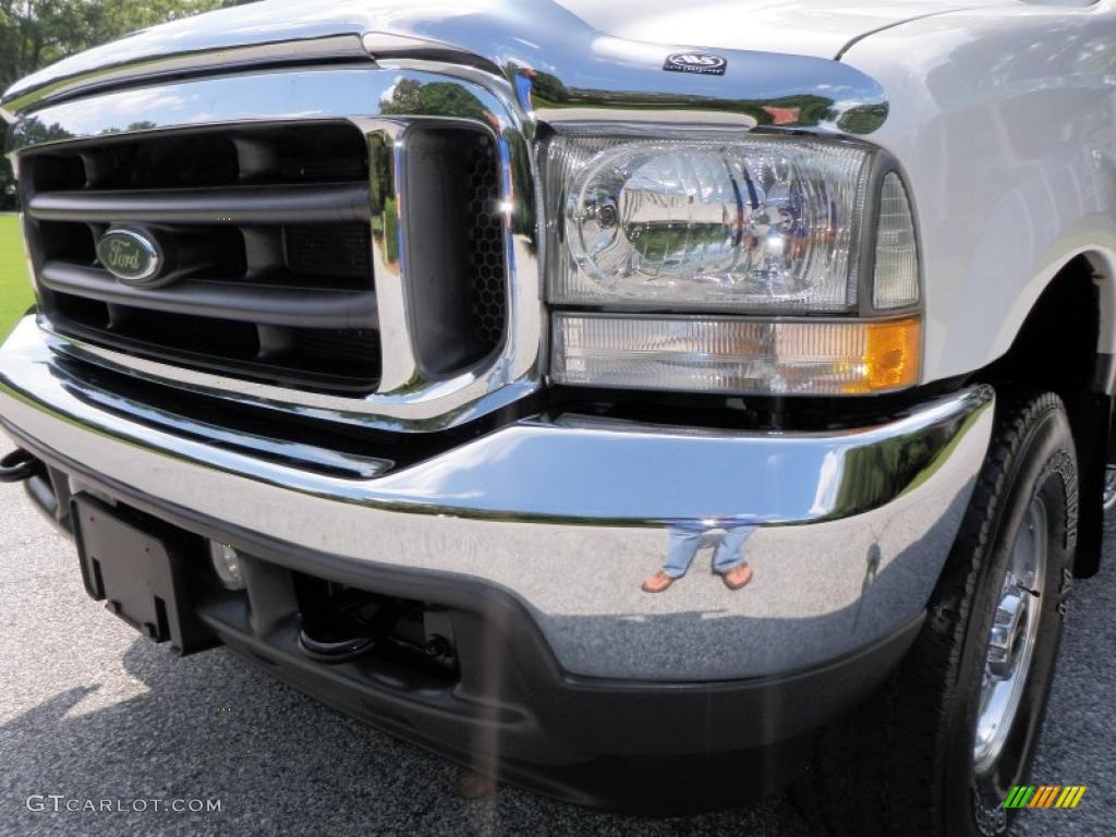 2003 F250 Super Duty Lariat SuperCab 4x4 - Oxford White / Medium Parchment Beige photo #14