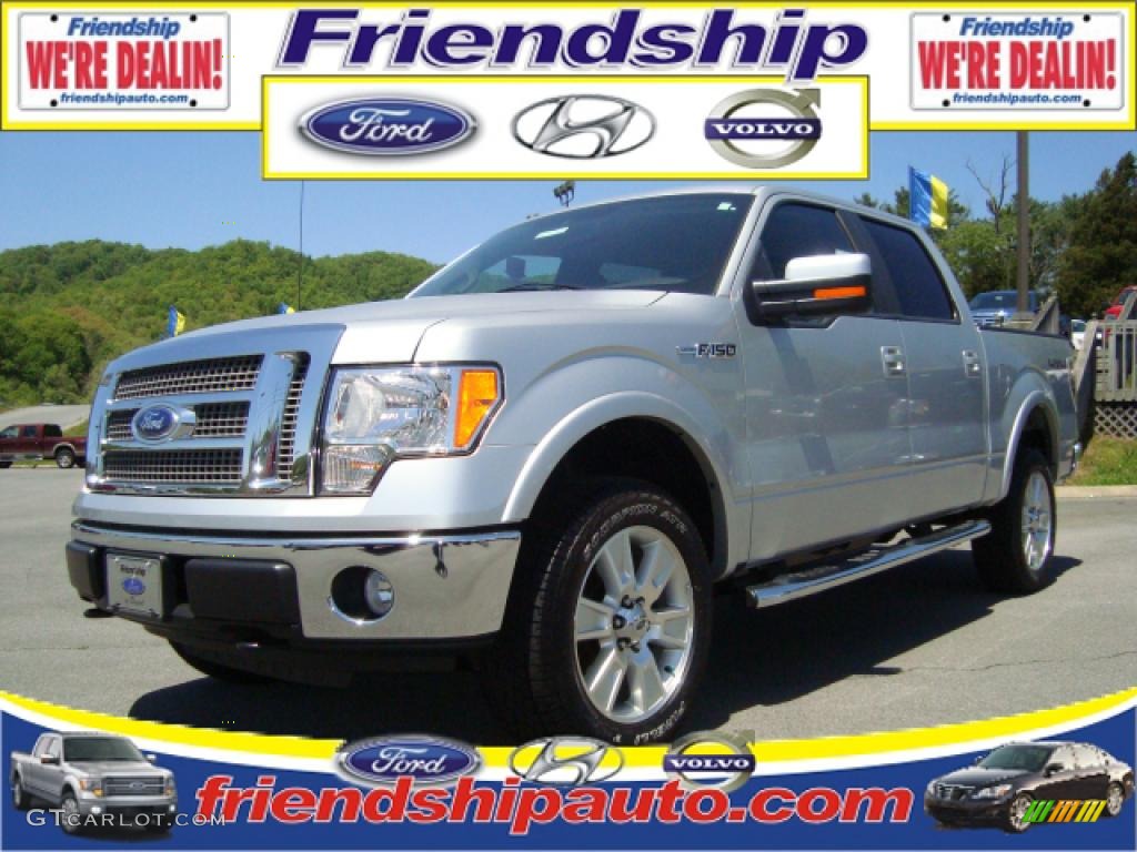 2010 F150 XLT SuperCrew 4x4 - Ingot Silver Metallic / Medium Stone photo #1