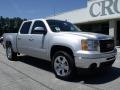 2010 Pure Silver Metallic GMC Sierra 1500 SLT Crew Cab  photo #2