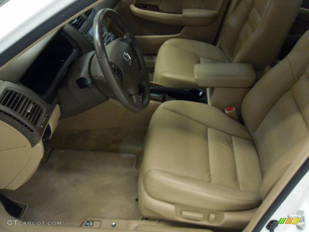 2007 Accord EX-L V6 Sedan - Taffeta White / Ivory photo #8