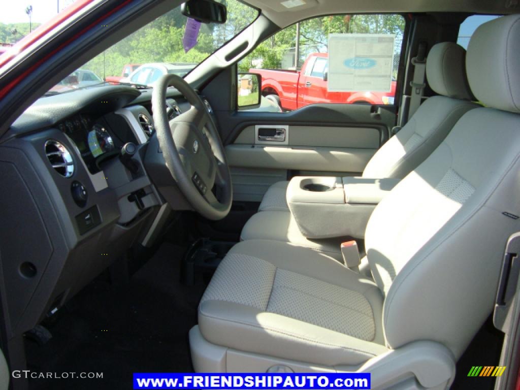 2010 F150 XLT SuperCab 4x4 - Red Candy Metallic / Medium Stone photo #3